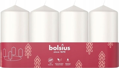 Attēls no Bolsius wiece cylindry 4 gab. O100x48mm biay 8717847189752 8717847189752 (8717847189752)