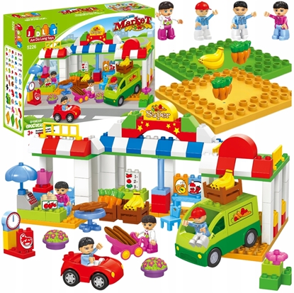 Picture of Bounn Klocki konstrukcyjne supermarket rynek warzywny 138 elementów