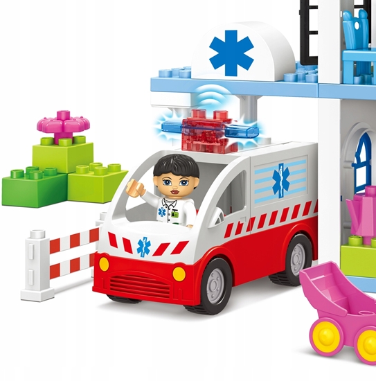 Picture of Bounn Klocki konstrukcyjne szpital z ambulans 99 elementów