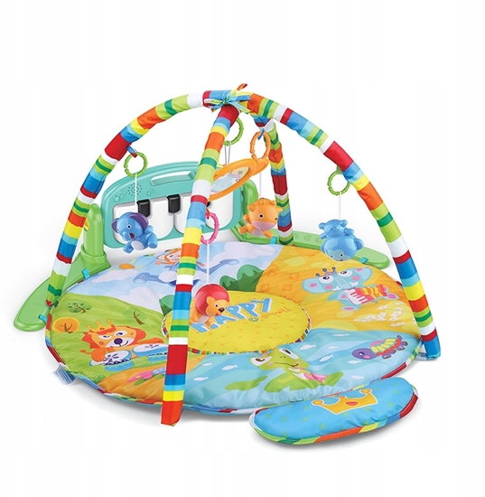 Picture of Bounn Mata dla niemowlt z zawieszkami i pianinkiem okrga wielokolorowa