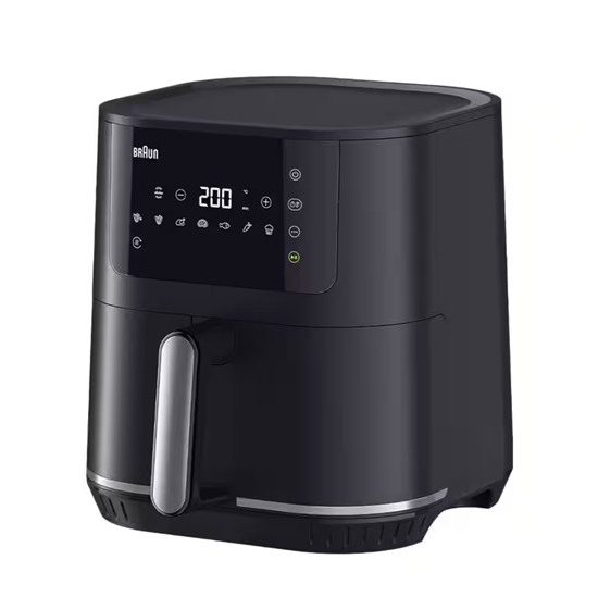 Изображение Braun MultiFry 5 Air Fryer | HF5030 | Power 1700 W | Capacity 6 L | RealAir Technology | Black