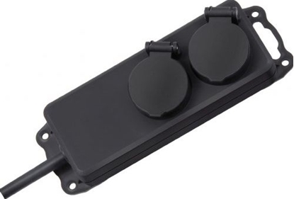 Изображение Brennenstuhl Steckdosenleiste mit Deckeln  IP44 2x 2m  sw