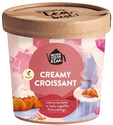 Изображение Brown House & Tea Herbata czarna w stylu rogalika francuskiego - Creamy Croissant 50g