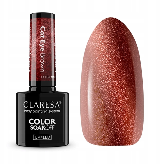Изображение CLARESA Lakier hybrydowy Alchemy Cat Eay Brown 5g