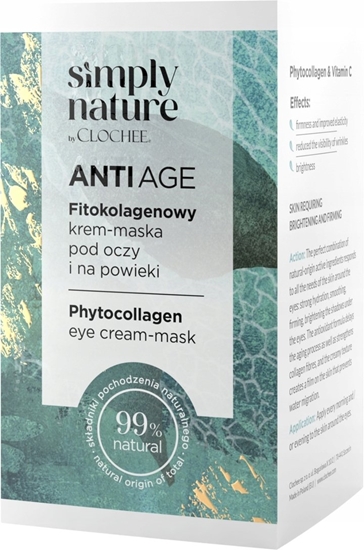 Picture of CLOCHEE_Simply Nature Anti Age fitokolagenowy krem-maska pod oczy i na powieki 15ml