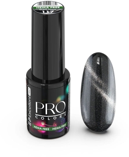Picture of Cosmetics Zone EXCELLENT PRO_Pro Colors Cat Eye lakier hybrydowy 117 Silent Night 7g