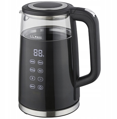 Attēls no CZAJNIK SZKLANY 1710 CZARNY 1.7 L 2200 W