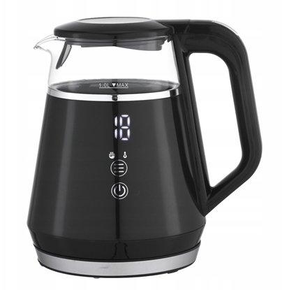 Picture of CZAJNIK SZKLANY 1712 CZARNY 1 L 1100 W