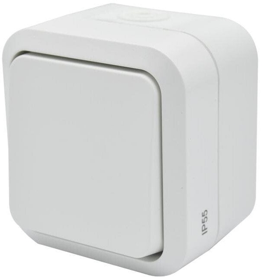 Picture of cznik 2-biegunowy podwójny natynkowy Aqua Pro IP55 biay 60221