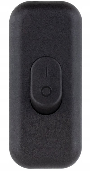 Picture of cznik przelotowy koyskowy na kabel KLIK 1-biegunowy 2,5A 250 V czarny 09045