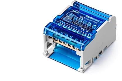 Изображение Czterobiegunowy moduowy blok rozdzielczy 4x(5x6mm2 2x25mm2 ) na szyn TS35 ShNK 4x7 85142002