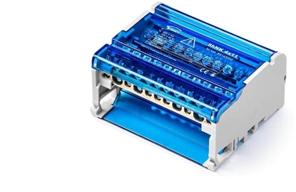 Изображение Czterobiegunowy moduowy blok rozdzielczy 4x(7x6mm2 2x25mm2 2x35mm2) na szyn TS35 ShNK 4x11 85143002