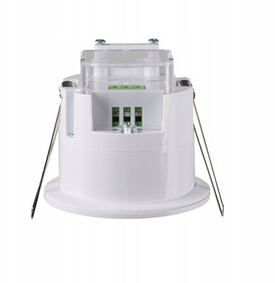 Изображение Kanlux Czujnik ruchu mikrofalowy PRESENSOR-O-WR-W PT 1200VA 24GHz max 6m 360 st. 32000 lx IP54/20 IIkl. wstropowy biay 38752