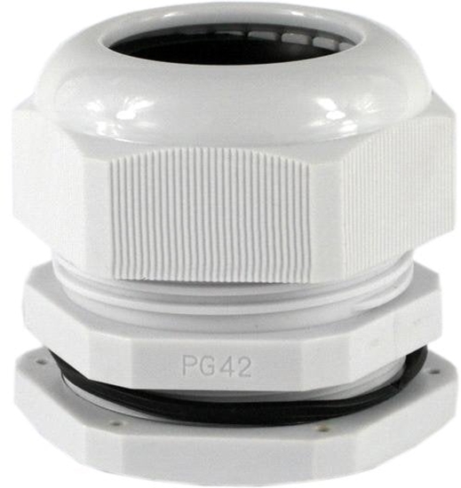 Picture of Dawnica kablowa 30-38mm IP67 gwint calowy jasnoszara PG42