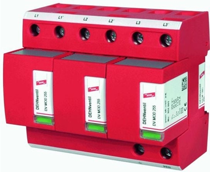 Attēls no Dehn Ogranicznik przepi B+C 3P 25/75kA 1,5kV (951300)