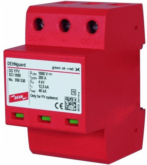 Picture of Dehn Ogranicznik przepi C Typ 2 PV 1000V DC 3P 12,5kA 4kV (950530)