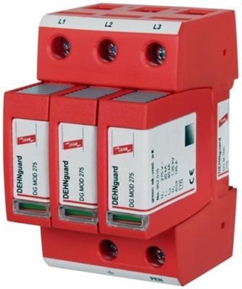 Изображение Dehn Ogranicznik przepi DEHNGUARD M TNC 275 3-biegunowy do sieci 230 V AC 952300