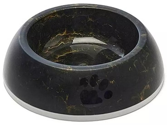 Picture of Delice 2 Marble, miska dla psa, czarna/ zota, plastik, 0,6l