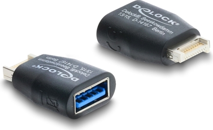 Picture of Delock Adapter USB 5 Gbps Type-E Key B to USB 5 Gbps Type-A female