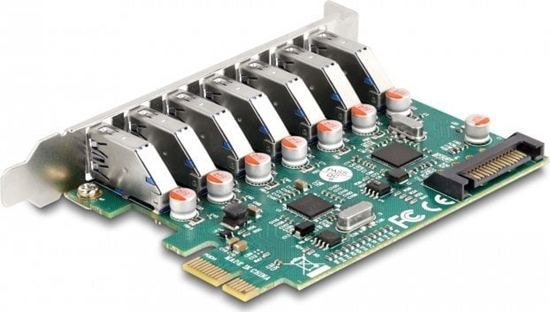 Picture of Delock PCI Express x1 Card to 7 x external USB 5 Gbps Type-A female