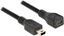Picture of Delock USB 2.0 extension cable USB Type Mini-B male to female 1 m