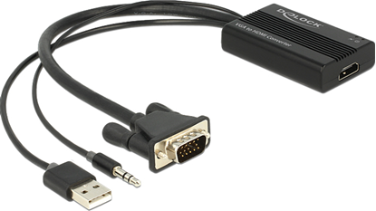 Изображение Delock VGA to HDMI Adapter with Audio