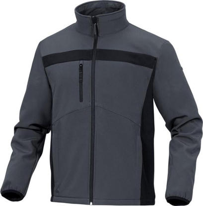 Attēls no Delta Plus Kurtka Softshell z poliestru i elastynu czarno-szara rozmiar L LULE2GRGT - LULE2GRGT