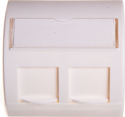 Изображение Digitus Adapter 45x45mm ktowy 2xRJ45 X-AKO-02-PK-B