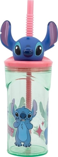 Picture of Disney Stitch - Kubek ze somk i figurk 3D z kolekcji Flowers 360 ml