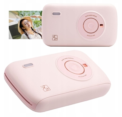 Picture of Drukarka Bluetooth Natychmiastowy Druk Zdj 300dpi + Wkady / Hanin Cp2100 / Róowy