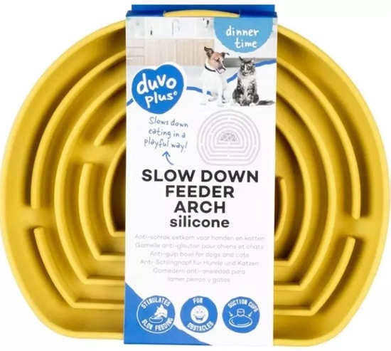 Изображение Duvo+ Miska spowalniajca 20.5x20.5x2.5cm Szary