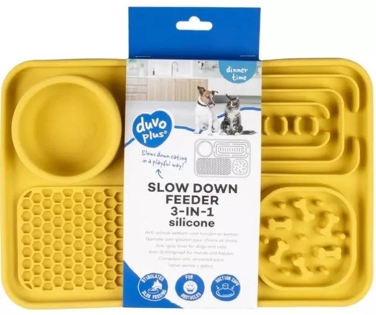 Изображение Duvo+ Miska spowalniajca 3w1 óta 125ml 31x21x4cm