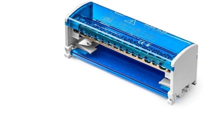 Изображение Dwubiegunowy moduowy blok rozdzielczy 2x(11x6mm2 2x25mm2 2x35mm2 ) na szyn TS35 ShNK 2x15 85141002