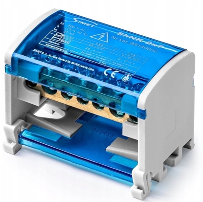 Изображение Dwubiegunowy moduowy blok rozdzielczy 2x(5x6mm 2x25mm) na szyn TS35 ShNK 2x7 85140002