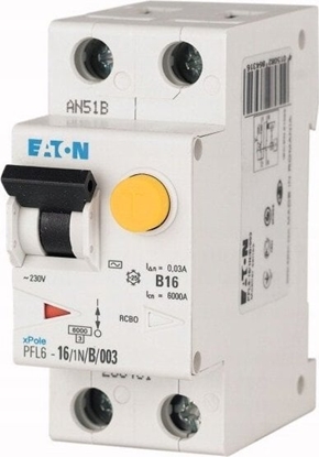 Picture of EATON (MB) Wycznik rónicowo-nadprdowy 1P+N 25A 0,3A typ AC PFL6-25/1N/C/03 286489