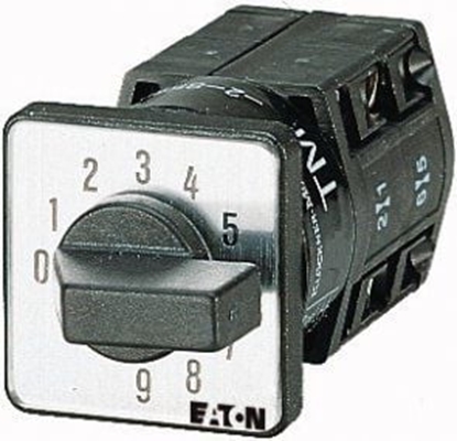 Attēls no Eaton cznik krzywkowy 0-1-2-3-4-5-6-7-8-9 1P 10A do wbudowania TM-2-8550/EZ (000699)