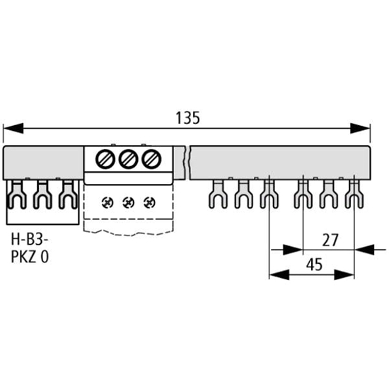 Picture of Eaton Mostek fazowy B3.0/3-PKZ0 3P 63A widekowy 232289