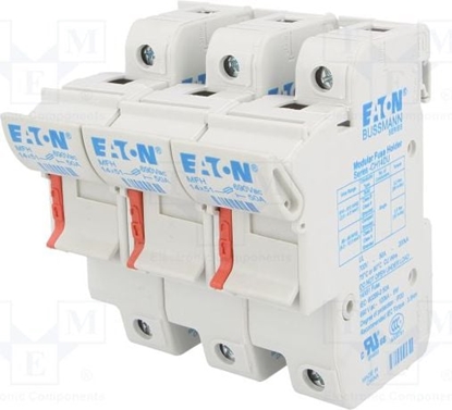 Attēls no Eaton Podstawa wkadki cylindrycznej 14 x 51mm, 3P 50A 690V AC (CH143DU)