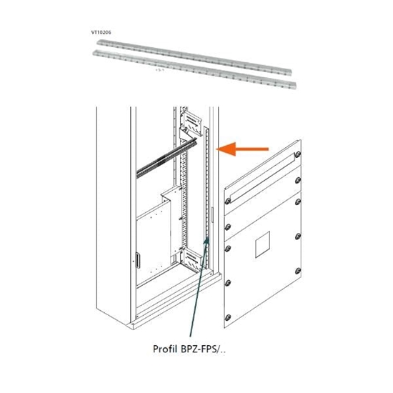 Picture of Eaton Profil do montau oson czoowych BPZ-FPS/17 165x2mm - 106431