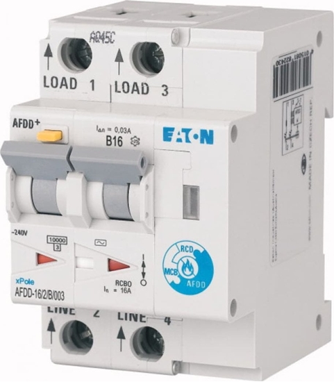 Picture of Eaton Przeciwpoarowy detektor iskrzenia 2P B 16A 0,03A typ AC AFDD-16/2/B/003 187203