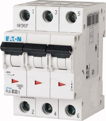Attēls no Eaton Przecznik prdowy 3P D 32A 6kA AC 400V