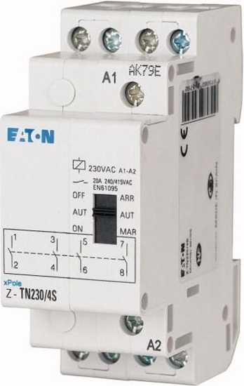 Picture of Eaton Przekanik instalacyjny 20A 4Z 230V AC Z-TN230/4S (265579)
