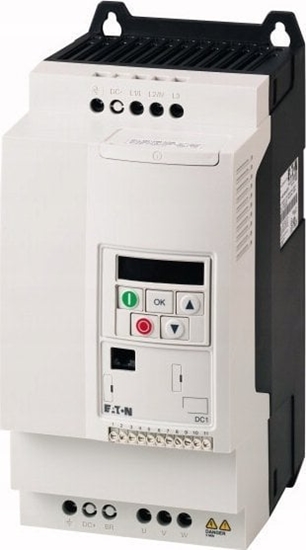 Picture of Eaton Przemiennik czstotliwoci 7,5kW Uwe=3x400V Uwy=3x400/18A IP20 DC1-34018FB-A20CE1 185761