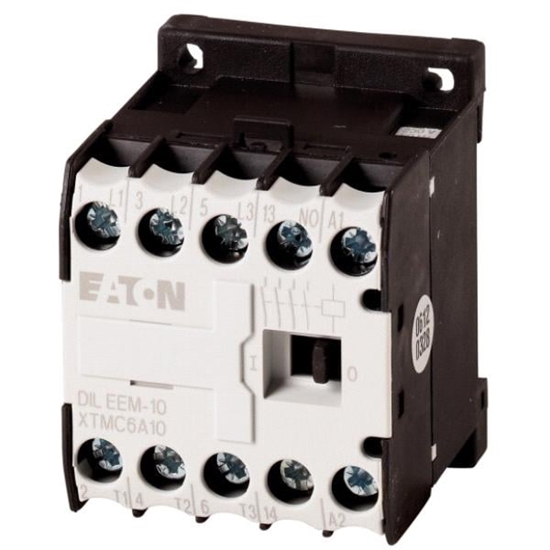 Picture of Eaton Stycznik mocy DILEEM-10(24V50/60HZ) 6A 3P 24V AC 1Z 0R 051596