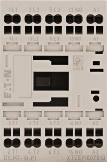 Picture of Eaton Stycznik mocy DILM 3-biegunowe 380 V 400 V 3 kW 1Z 24 V DC zaciski sprynowe Push-In 199223
