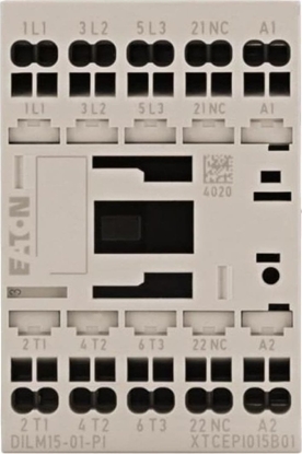 Attēls no Eaton Stycznik mocy DILM 3-biegunowe 380 V 400 V 7.5 kW 1R 24 V DC zaciski sprynowe Push-In 199258
