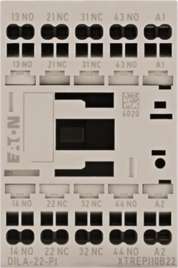 Picture of Eaton Stycznik pomocniczy DILA 24V DC 2Z+2R zaciski sprynowe Push-In praca DC 199218