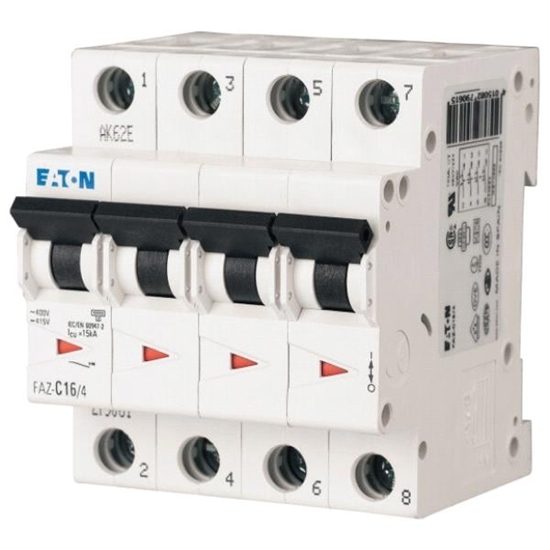 Picture of Eaton Wycznik nadprdowy 15KA FAZ-C16 4 moduy - 279061