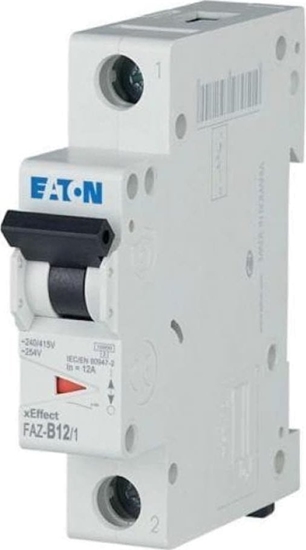 Picture of Eaton Wycznik nadprdowy 1P B 12A 15kA AC FAZ-B12/1 278532