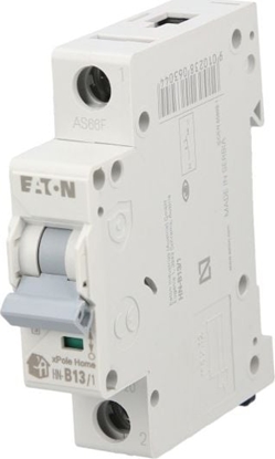 Attēls no Eaton Wycznik nadprdowy 1P B 13A 6kA AC xPole Home HN-B13/1 194820